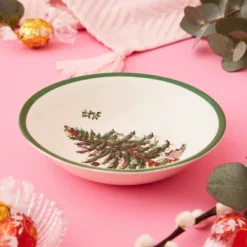 Spode Christmas Tree Ascot Cereal Bowls Set Of 4, Use For Breakfast, Oatmeal, Cereal, Or Soup Made Of Fine Earthenware, Measures 8-Inch -Spode GUEST 3d2773ea e1f1 4a0c a3e3 5b13bc658570
