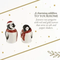Spode Christmas Tree Salt & Pepper Set, Mr & Mrs Penguin Winter Themed Shakers, Holiday Table Décor, Festive Home Accents, Stocking Stuffer Gifts -Spode GUEST 4014b39a 4fde 40e5 97e0 ebba9f161b39
