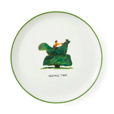 Spode Kit Kemp Doodle 10.7" Cake Stand, Keeping Trim Tagline, Fine China, Dishwasher Safe, Elegant Presentation, For Showcasing Cakes & Pastries 3 Spode Kit Kemp Doodle 10.7" Cake Stand, Keeping Trim Tagline, Fine China, Dishwasher Safe, Elegant Presentation, For Showcasing Cakes & Pastries