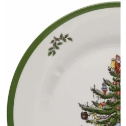 Spode Christmas Tree Melamine Dinner Plate (Set Of 4) - 11 Inch Shatterproof Serving Plate - Festive Tableware, Dishwasher Safe Dinnerware -Spode GUEST 440a3e2f 60df 4c2a 9f5e debe1cd2e0bd