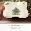 Spode Christmas Tree Devonia Tray - 8.5 Inch Festive Serving Bowl In Fine Earthenware For Salad, Pasta, Fruit - Microwave, Dishwasher, Oven Safe -Spode GUEST 45a2188c f43d 497b 83f1 4ecd15ca3123