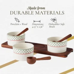 Spode Christmas Tree Polka Dot 7-Piece Condiment Set -Spode GUEST 47f21ca6 634c 43c5 a4ac 1e125a40c844