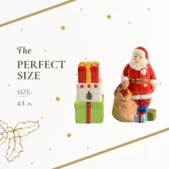 Spode Christmas Tree Santa And Gifts Salt And Pepper Shaker Set, 2-Piece, Christmas Gift/Stocking Stuffer For Collectors & Holiday Enthusiasts -Spode GUEST 4c3acf93 9505 420d bea8 29f6dad55595