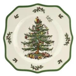 Spode Christmas Tree Scalloped Dinner Plate -Spode GUEST 4ed66b98 2f55 4332 9b22 0b6a9ba166a4