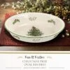 Spode Christmas Tree Oval Rim Dish (12.5" X 8.75") Festive Deep Baking Pan - Fine Porcelain, Microwave, Freezer, Dishwasher Safe -Spode GUEST 50c97849 e073 4cd0 8b46 aa7bcfef8b0e