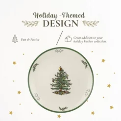 Spode Christmas Tree Round Platter - 14-Inch Holiday Serving Plate - Classic Christmas Dinnerware With Green Accents - Dishwasher & Microwave Safe -Spode GUEST 53c6ffef 0eba 4a33 86d3 f41fffb047d7