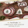 Spode Christmas Tree Tartan Dinner Plate, 10.5-Inch, Christmas Dishes With Tartan Plaid Border, Fine Earthenware, Microwave And Dishwasher Safe -Spode GUEST 5699b4b1 d4ac 4c15 a572 11c319446786
