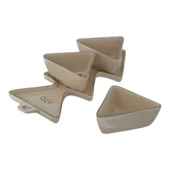 Spode Christmas Tree 4-Piece Serving Set - 12-Inch Tree Shaped Stoneware Platter With 3 Dip Bowls - Dishwasher Safe Festive Christmas Tableware -Spode GUEST 5cfe421b f620 4ed2 9688 1f1dc9896e16