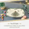 Spode Christmas Tree Scalloped Dinner Plate -Spode GUEST 5dae4a1e 985a 45c6 9505 e997e0a5c41d