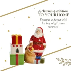 Spode Christmas Tree Santa And Gifts Salt And Pepper Shaker Set, 2-Piece, Christmas Gift/Stocking Stuffer For Collectors & Holiday Enthusiasts -Spode GUEST 6384528c 430a 4b57 b511 56b75c6160cd