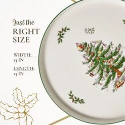 Spode Christmas Tree Lazy Susan - Non Skid 360 Degree Rotation, Holiday Space Saver For Kitchen, Cabinet, Pantry, Rotating Spice Rack Organization -Spode GUEST 64a330bf 85a1 4990 bc78 e96f53b6ded3