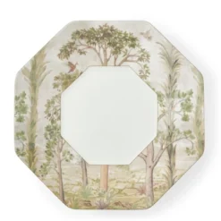 Spode Kit Kemp 14" Tall Trees Octagon Serving Platter, Enchanted Forest Design, Porcelain, Dishwasher And Microwave Safe -Spode GUEST 6a7c0a12 20d7 4cc8 9290 015e0df12504