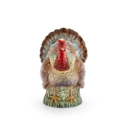 Spode 14oz Turkey-Shaped Gravy Boat With Ladle - Dolomite Thanksgiving Serveware, Large Table Centerpiece, Decorative Serving Bowl, Holiday Soup Bowl -Spode GUEST 6c08bdfb 1a63 4b20 a2ef 9618cdf20a3f