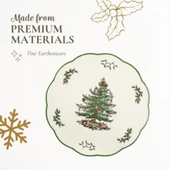 Spode Christmas Tree Round Trivet - 9" Heat Resistant Trivet For Hot Dishes, Pans - Holiday Kitchen Counter Tabletop Protector - Cheese Plate Platter -Spode GUEST 71d8f9f2 3a09 42db 9c49 6e9f8a64fe41