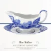 Spode Blue Italian 9 Oz Gravy Boat And Saucer, Earthenware Sauce Boat With Large Handle, Classic Countryside Design, Dishwasher & Microwave Safe -Spode GUEST 72b7efca 3903 4372 9b96 d2365165e46b