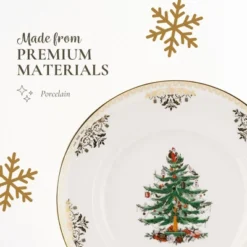 Spode Christmas Tree Gold Collection Dinner Plates, Set Of 4 -Spode GUEST 741a5890 99e7 49bc bb38 be0bae3fa4c0