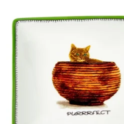 Spode Kit Kemp 4.5" Doodles Trinket Tray, Purrrfect Tagline, Fine China, Dishwasher Safe, Ideal For Jewelry, Keys, And Coins, Home, Entertainment -Spode GUEST 7a8877f4 ea1c 4203 bfe3 5e357913a9e8