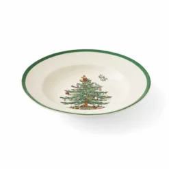 Spode Christmas Tree Soup Plates, Set Of 4 - 9 Inch -Spode GUEST 82c46bb5 eb35 4879 ba72 f1feaebd447b