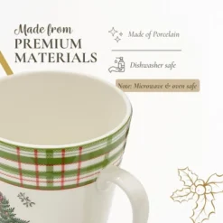 Spode Christmas Tree Mug, 14oz - Porcelain Holiday Mug With Tartan Border & Handle, Dishwasher & Microwave Safe - Ceramic Festive Cups 10 Spode Christmas Tree Mug, 14oz - Porcelain Holiday Mug With Tartan Border & Handle, Dishwasher & Microwave Safe - Ceramic Festive Cups -Spode GUEST 853a63bc 97e3 4d5a af33 fe5180c9aebd