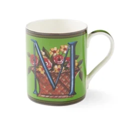 Kit Kemp By Spode 12oz Alphabet Mug, Unique Stylish Monogram, Fine China, Dishwasher Safe, Personalized Initial, Fabulous Mug With Gift Box -Spode GUEST 85a21193 b45f 4380 8ddb 97478b6b5a0f