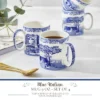 Spode Blue Italian 9oz Porcelain Mug, Set Of 4 - Compact Hot Beverage Cups With Ornamental Scenic Pattern - Elegant Ceramic Drinkware -Spode GUEST 87268213 d057 4c2c 8ea2 0d68261eb253