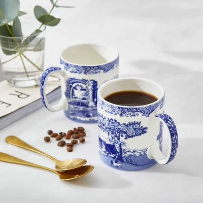 Spode Blue Italian 9oz Porcelain Mug, Set Of 4 - Compact Hot Beverage Cups With Ornamental Scenic Pattern - Elegant Ceramic Drinkware 9 Spode Blue Italian 9oz Porcelain Mug, Set Of 4 - Compact Hot Beverage Cups With Ornamental Scenic Pattern - Elegant Ceramic Drinkware - Image 7