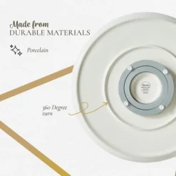 Spode Christmas Tree Lazy Susan - Tartan Plaid, Non Skid 360 Degree Rotation, Holiday Space Saver For Kitchen, Cabinet, Pantry -Spode GUEST 91b3764b 15c1 4867 8e38 ffdf28fab975