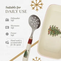 Spode Christmas Tree Tartan Cranberry Sauce Serving Dish With Slotted Spoon (8"x 4.25") - Server With Plaid Border - Dishwasher, Microwave Safe 12 Spode Christmas Tree Tartan Cranberry Sauce Serving Dish With Slotted Spoon (8"x 4.25") - Server With Plaid Border - Dishwasher, Microwave Safe -Spode GUEST a29fc04b 6271 435e af03 5af9511eb494