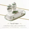 Spode Christmas Tree 3-Piece Hostess Set - Butter Dish With Lid, Salt Shaker, Pepper Shaker - Dishwasher Safe Collectible Gift Set -Spode GUEST a2d2fded 7e3a 4d46 8c8f dc6f12b346f5