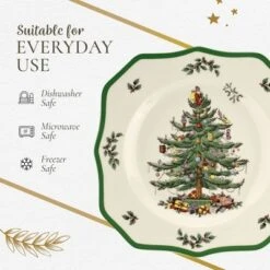 Spode Christmas Tree Scalloped Dinner Plate -Spode GUEST a42f39da 892c 42da bf1f 55bb1c1ae34b