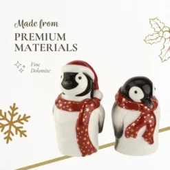 Spode Christmas Tree Salt & Pepper Set, Mr & Mrs Penguin Winter Themed Shakers, Holiday Table Décor, Festive Home Accents, Stocking Stuffer Gifts -Spode GUEST a5582d87 924e 4d90 bdde f4bb6c3dfa7b