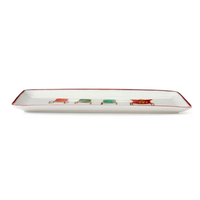 Spode Kit Kemp 12" Doodles Serving Platter, Spaced Out Tagline, Fine China, Dishwasher Safe, Ideal For Sandwiches, Snacks, And Appetizers 5 Spode Kit Kemp 12" Doodles Serving Platter, Spaced Out Tagline, Fine China, Dishwasher Safe, Ideal For Sandwiches, Snacks, And Appetizers - Image 3