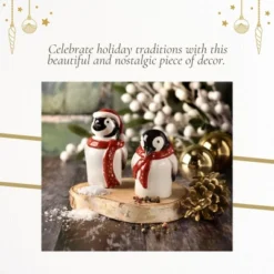 Spode Christmas Tree Salt & Pepper Set, Mr & Mrs Penguin Winter Themed Shakers, Holiday Table Décor, Festive Home Accents, Stocking Stuffer Gifts -Spode GUEST a7e9cde9 dd33 4897 bcec cbf311e61bff