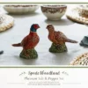 Spode Woodland Festive Woodland Pheasant Salt & Pepper Shakers - Rustic Bird Table Accents, Fall Dining Décor, Male And Female Dolomite Pheasants -Spode GUEST a93b3257 638d 4115 abe8 1bf5d016105c