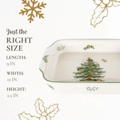 Spode Christmas Tree Rectangular Handled Dish -Spode GUEST aa1aa637 f0b4 4510 a6f9 fcb8a90ca1a7