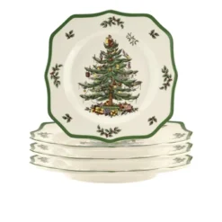 Spode Christmas Tree Scalloped Dinner Plate -Spode GUEST aa9fc009 f757 42a2 985f 7af0176a50d2