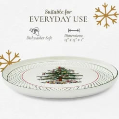 Spode Christmas Tree Lazy Susan - Polka Dot, Non Skid 360 Degree Rotation, Holiday Space Saver For Kitchen, Cabinet, Pantry -Spode GUEST abb19432 da68 4ecc 8f7f 396211b725e2