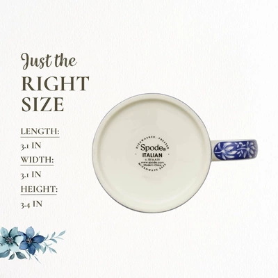 Spode Blue Italian 9oz Porcelain Mug, Set Of 4 - Compact Hot Beverage Cups With Ornamental Scenic Pattern - Elegant Ceramic Drinkware 8 Spode Blue Italian 9oz Porcelain Mug, Set Of 4 - Compact Hot Beverage Cups With Ornamental Scenic Pattern - Elegant Ceramic Drinkware - Image 6