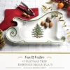 Spode Christmas Tree Embossed Sleigh Plate, 9" Serving Festive Serving Dish - Fine Porcelain Decorative Holiday Platter -Spode GUEST b1afd66d 9bac 42cc b952 49692753bc6d