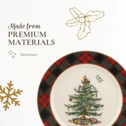 Spode Christmas Tree Tartan 12" Buffet Plate - Classic Christmas Design With Tartan Border - Dishwasher, Microwave, Freezer Safe 9 Spode Christmas Tree Tartan 12" Buffet Plate - Classic Christmas Design With Tartan Border - Dishwasher, Microwave, Freezer Safe -Spode GUEST bc8d4b3e 5ed4 40a5 bdd1 5704ad1ddd67