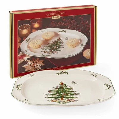 Spode Christmas Tree Sculpted Octagonal Platter - 14-Inch - Dishwasher And Microwave Safe Christmas Dinnerware With Iconic Tree Design 9 Spode Christmas Tree Sculpted Octagonal Platter - 14-Inch - Dishwasher And Microwave Safe Christmas Dinnerware With Iconic Tree Design - Image 7