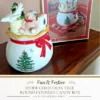 Spode Christmas Tree Candy Bowl With Lid, 8" Fine Earthenware Christmas Candy Storage Jar - Great For Festive Decor & Gifting -Spode GUEST c651cc7f dd3e 435b 8188 09ee10bd28d0