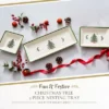 Spode Christmas Tree 3-Piece Dessert Trays, Collector Serveware - Holiday Dinnerware & Decorative Tray, Holiday Winter Serving For Occasions