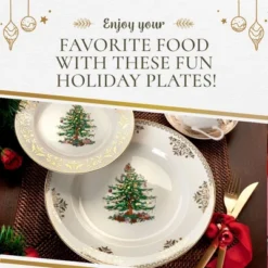 Spode Christmas Tree Gold Salad Plates, Set Of 4, 22 Karat Gold Detailing -Spode GUEST dbdd811b c983 4202 9c3b c2f323fadabe