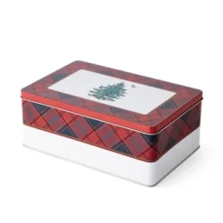 Spode Christmas Tree Tartan Mug & Coaster Set With Tin Box (5-Piece Set), Elegant Porcelain Mugs And Cork-Backed Coasters, Dishwasher & Microwave Safe -Spode GUEST ddc3dfec 9ccf 4e5e acd3 ba44cc07b530