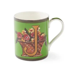 Kit Kemp By Spode 12oz Alphabet Mug, Unique Stylish Monogram, Fine China, Dishwasher Safe, Personalized Initial, Fabulous Mug With Gift Box -Spode GUEST ec7949e1 540d 4323 a017 bac59e386f44