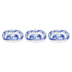 Spode Blue Italian Dip Bowl Set Of 3 - 5-Inch Porcelain Bowls With Oriental Design, Dishwasher & Microwave Safe Tableware -Spode GUEST ef808d5e ef58 4c42 9ec5 3436dfa454b6