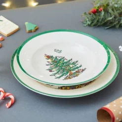 Spode Christmas Tree Soup Plates, Set Of 4 - 9 Inch -Spode GUEST f2c15e11 8293 463b b8b4 5c79118bb92f
