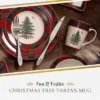 Spode Christmas Tree Tartan Mugs (Set Of 4) - 14 Ounce Festive Holiday Coffee Cups - Porcelain Mugs With Tartan Border, Dishwasher & Microwave Safe -Spode GUEST fac3a6ab b206 4559 9667 cd282b19650b