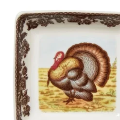 Spode Woodland Set Of 4 Square Dishes, 3" - Dip Bowls - Assorted Animal Designs, Porcelain Ceramic Hunting-Themed, Microwave & Dishwasher Safe -Spode GUEST fdbf233e 8785 4582 9d6d fe525c36bee8